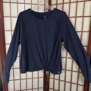 All in Motion Dark Blue Long Sleeve Women's Top PTP 24 inches